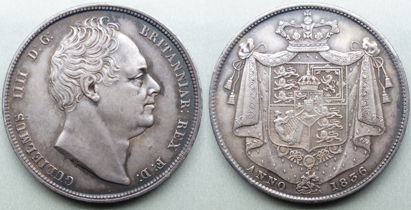 William IV 1836 halfcrown